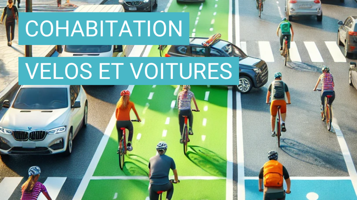 La cohabitation entre vélos et voitures en ville